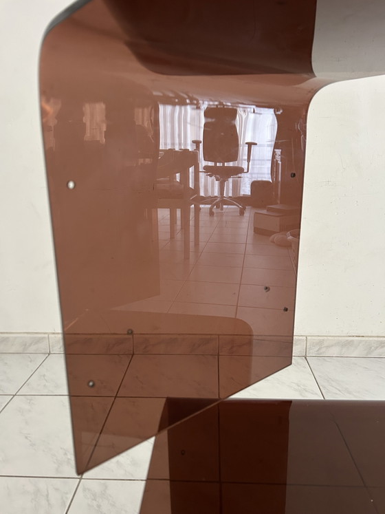 Image 1 of Vintage space age bijzettafels plexi wandsysteem