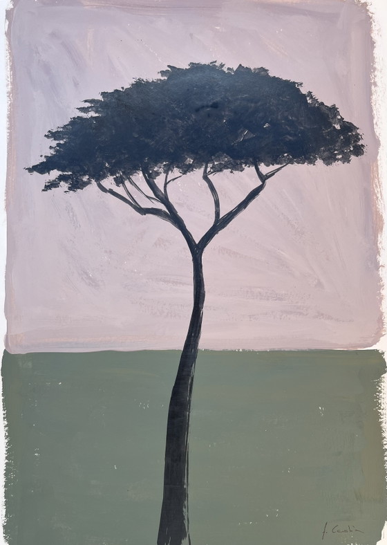 Acrylic and Ink on Paper 40x30 – Paintings & Drawings, Wood (photo 2 of 9)