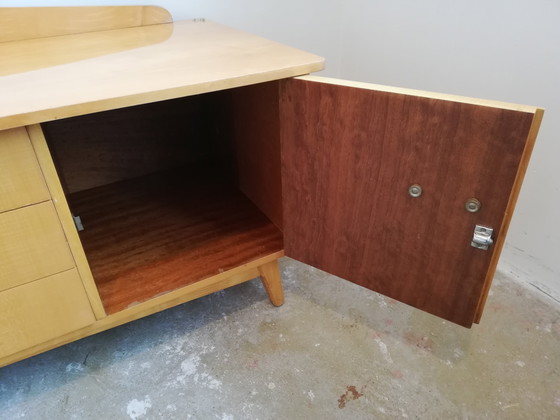 Image 1 of Luxe Mid Century Vintage Lowboard Dressoir TV-meubel Platenspeler-meubel