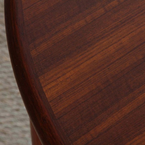 Image 1 of Round extendable teak dining table, 1960