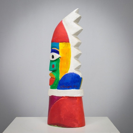 Image 1 of Group of Unique Vibrant Sculptures by Clemens Briels, Netherlands 1990s