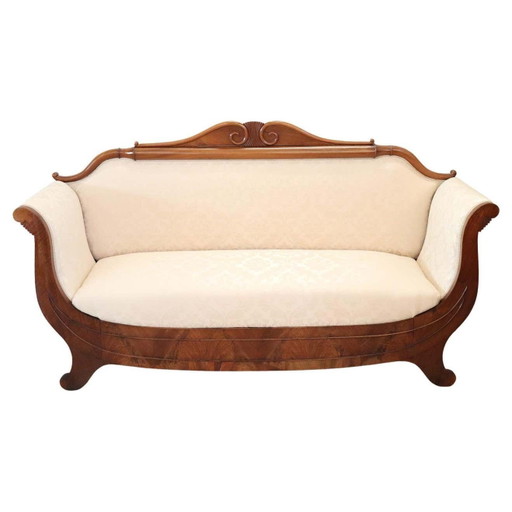 Antikes Holzsofa, 19. Jahrhundert
