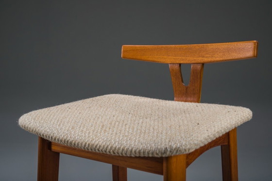 Image 1 of Taburetes de bar de teca de estilo danés moderno de Dyrlund, Dinamarca, década de 1960, juego de 2