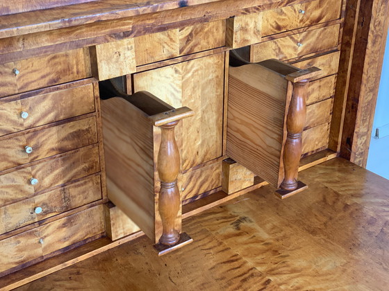 Image 1 of Biedermeier sekretär schrank schreibschrank kommode um 1830