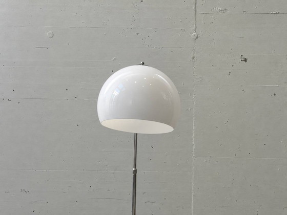 Lampadaire arc Vintage Space-Age – Chrome, Verre Acrylique & Marbre de Carrare, années 70 – Glass (photo 8 of 13)