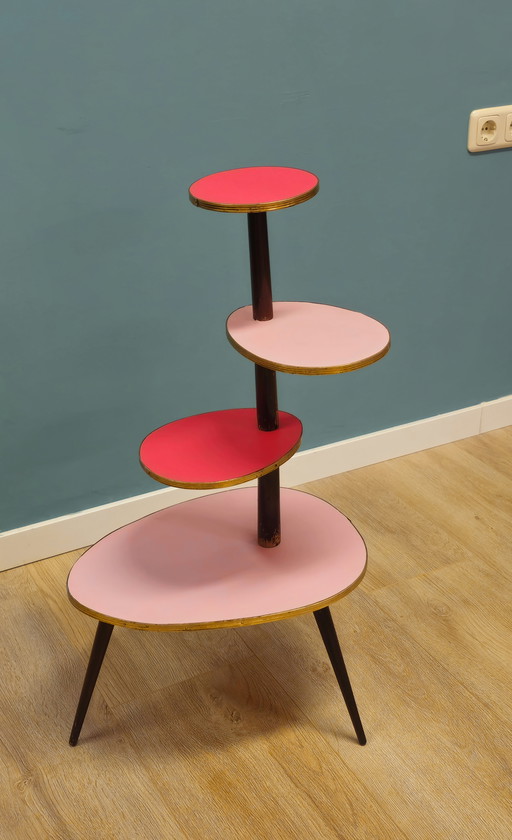 Vintage Plantentafel Bijzettafel Plantentafeltje Tafeltje 