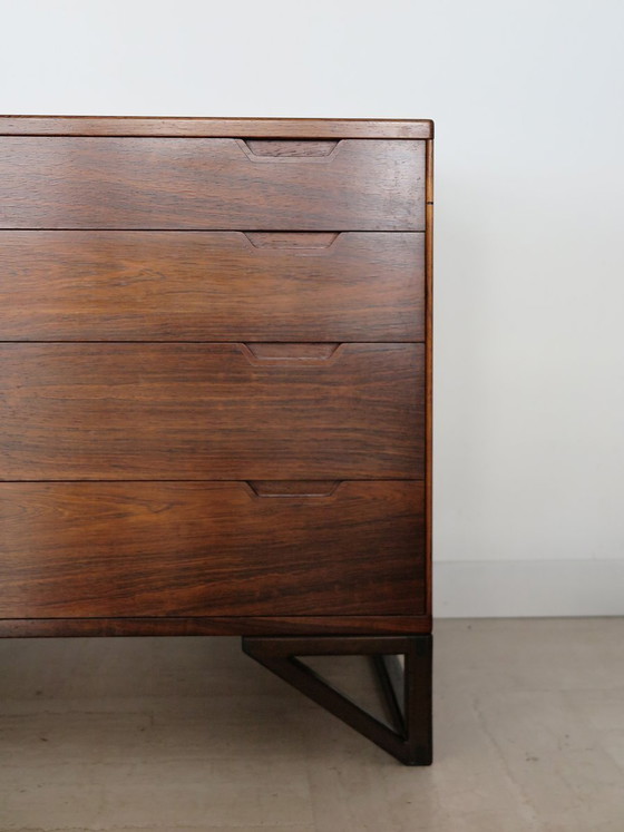 Dark wood Chest of drawers by Svend Langkilde, Denmark, 1960s, set of 2, Scandinavian (photo 7 of 23)
