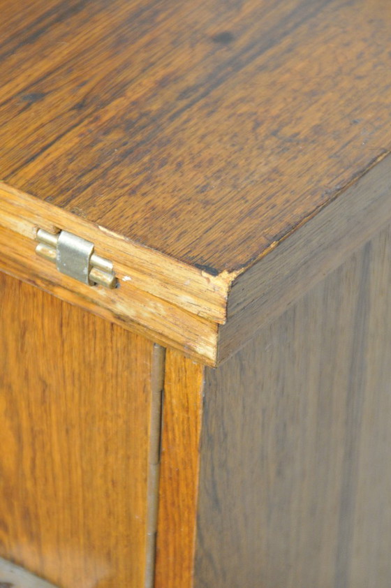 Image 1 of Bernina Favorit Mobili per cucire - Mobile in teak vintage degli anni '60/'70 mobile per giradischi