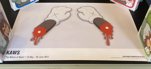 Kaws Print Poster The Nature of Need Galerie Perrotin, Hong Kong 2012