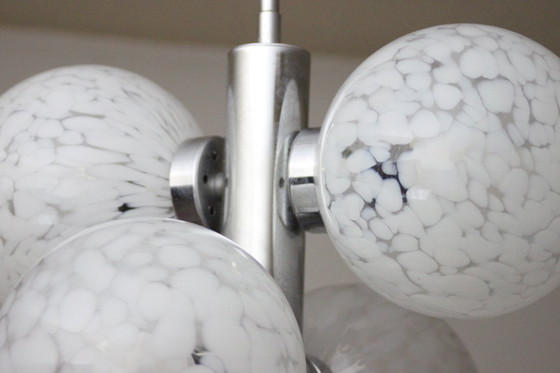 Image 1 of Vintage atomic globes chandelier, 1960s