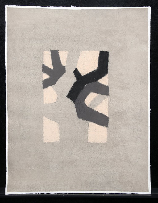 Keidel, Barbara - Tree 95 - Gouache on laid paper - hand-signed unique specimen