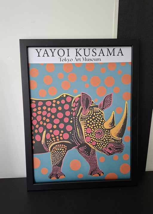 Yayoi Kusama Stampa Artistica Originale Incorniciata – giclee prints, Glass, Paper (photo 2 of 5)
