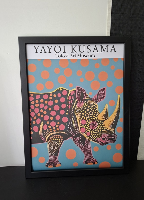 Yayoi Kusama Lámina Artística Original Enmarcada – Láminas artísticas, Glass, Paper (photo 2 of 5)