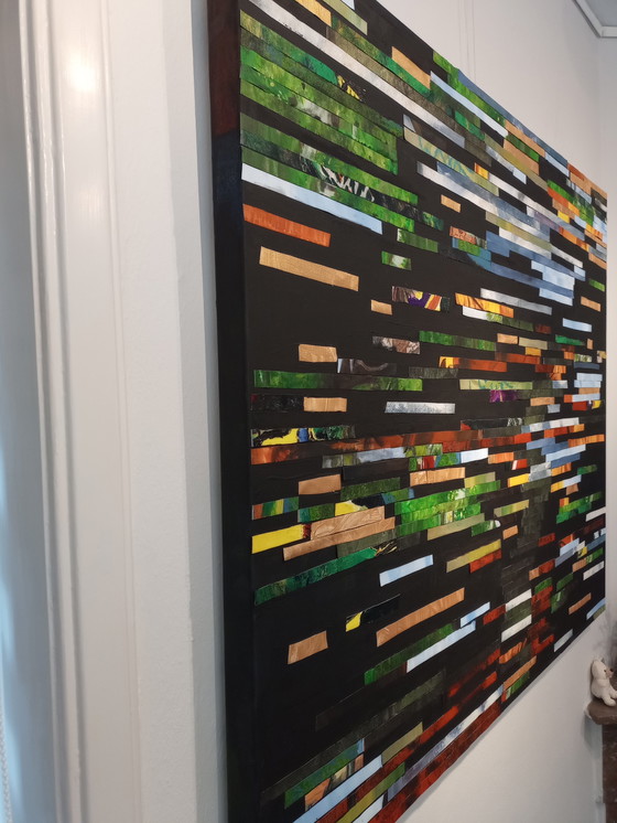 Image 1 of T. van Steenbergen "Various Stripes" 120 x 100 cm New