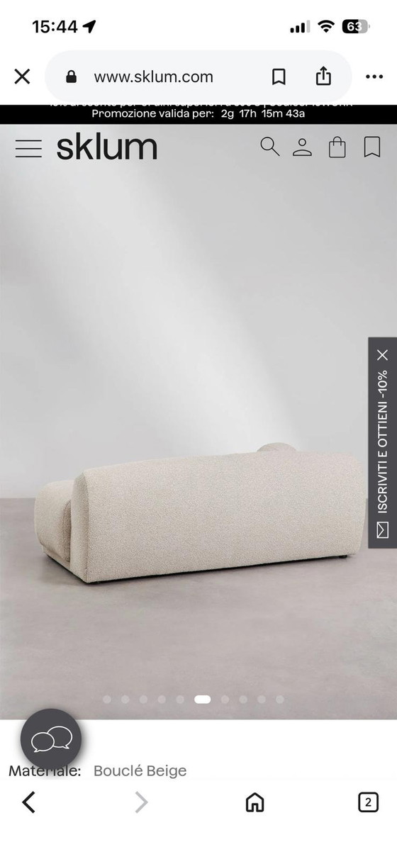 Sofá de 2 plazas Color Beige/Crema – sklum, Sofás de 2 plazas, Other (photo 5 of 5)