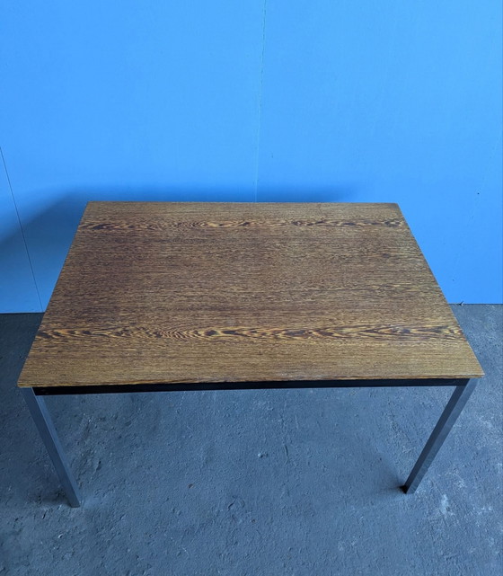 Minimalistischer TE52 Schreibtisch/Esstisch Martin Visser Spectrum – Rostfreier Stahl, Metall (photo 8 of 15)