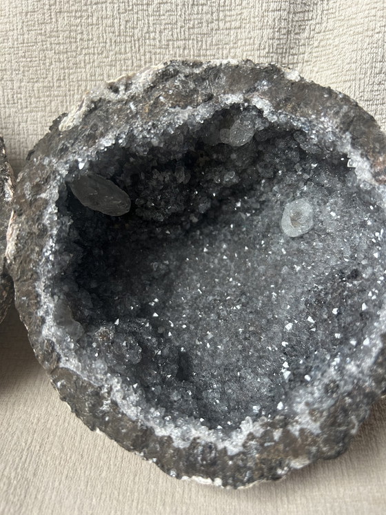 Image 1 of Coconut geode mineral from Las Choyas, Chihuahua, Mexico.