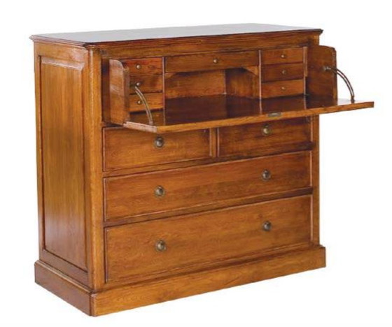 Image 1 of Eichholtz Kommode mit Schreibtischschublade, Eichensekretär, 114 cm breit x 103 cm hoch