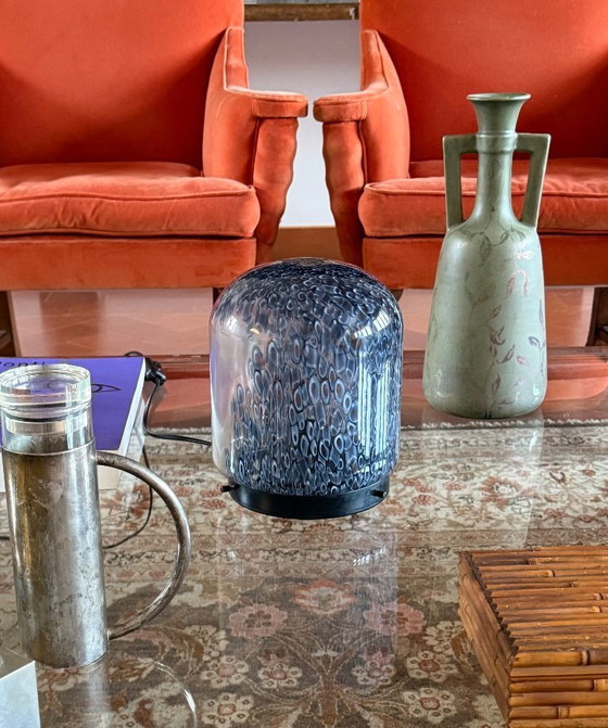 Image 1 of Gae Aulenti, lámpara de mesa de vidrio soplado 'Neverrino', Vetreria Vistosi Italia años 70
