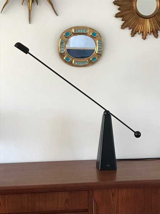 Lampe Par Ron Rezek Pour Bieffeplast Modèle Orbis Italie Années 80