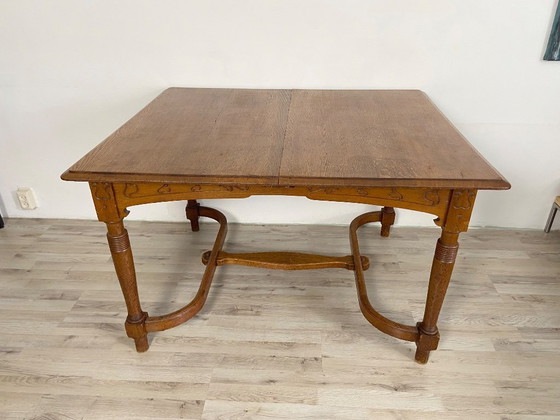 Image 1 of French Antique Art Nouveau / Jugendstil dining table