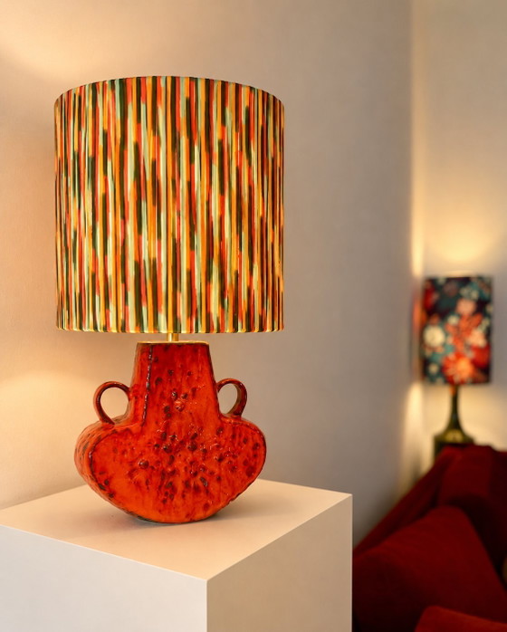 Image 1 of Lampada da tavolo Pop Art anni '70, riciclata dalla Germania Ovest, vaso
