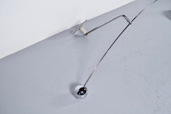 Image 1 of Large adjustable pendant light from the 1970s, chrome-plated steel, Perspex, Italy, FILVEM-VOGHERA, publisher