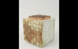 Image 1 of Porta tabacco in ceramica Roger Capron con decoro &quot;Sole&quot;, Vallauris, Francia, anni &#39;50
