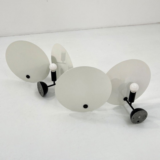 Image 1 of Pair of Monet Wall Lamps by Vico Magistretti for Oluce, 1980s