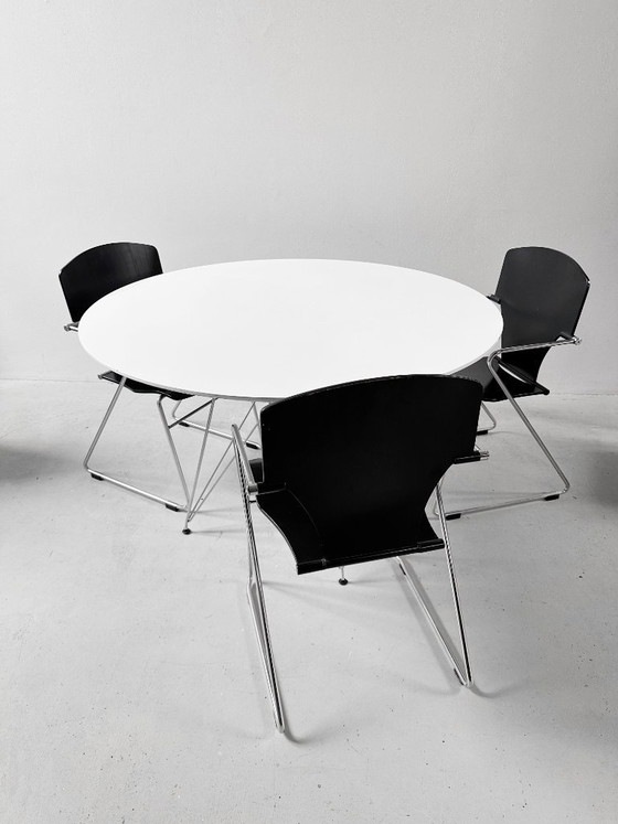 Image 1 of White Round DSR Dinner Table