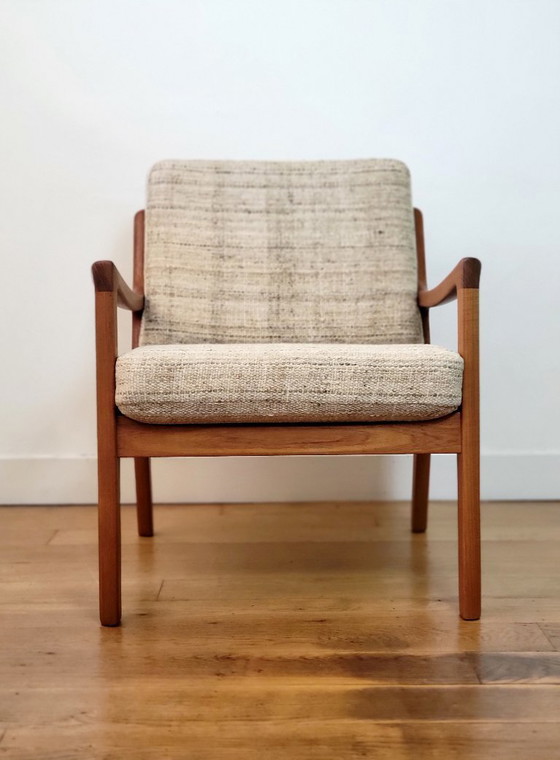 Image 1 of Chaises Senator vintage conçues par Ole Wansher pour Cado, Danemark, 1960