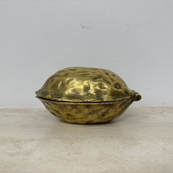 Image 1 of Brass Walnut Shaped Nut Cracker, 1970's