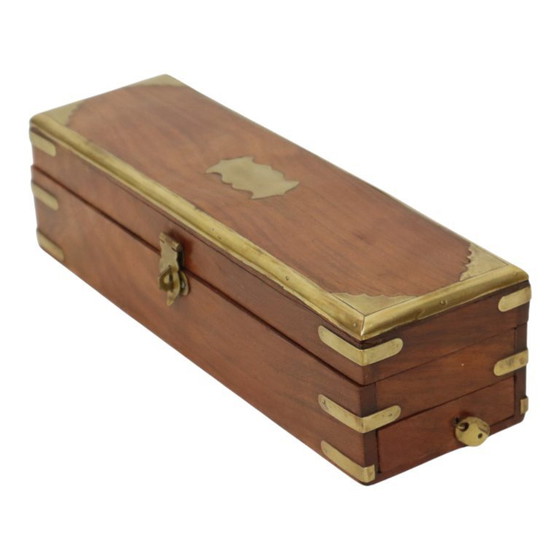Image 1 of Old Hardwood Pen Box