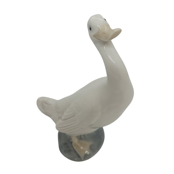 Image 1 of „Gans“-Figur, emailliertes Porzellan, Nao von Lladró, 20. Jahrhundert – Spanien