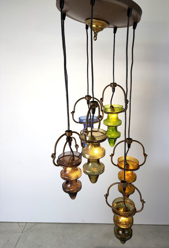 Brutalist stalacticte chandelier by nanny Still for Massive Belgium, 1960s – Glass, Metal (photo 7 of 13)