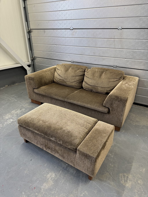 Leolux Weri Weri 2-seater with footstool