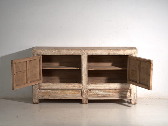 Antique painted sideboard in pine wood – China, circa 1900 – Sideboard cabinet, Iron (photo 38 of 40)