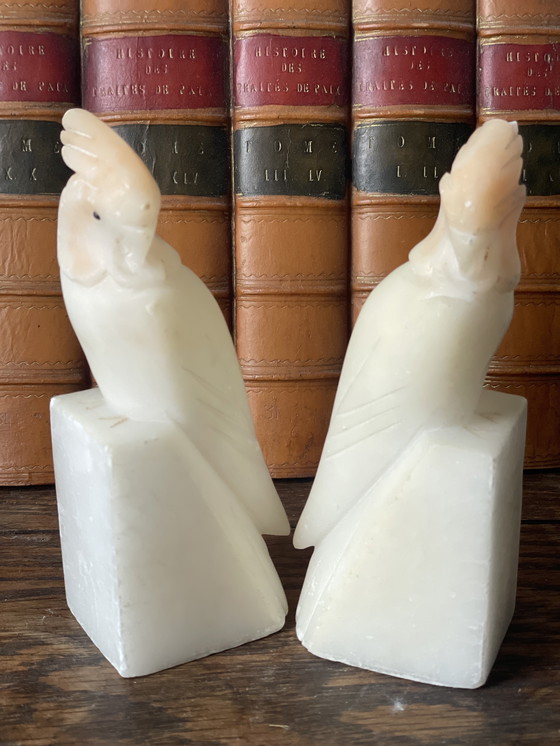 Image 1 of Sujetalibros de alabastro art déco