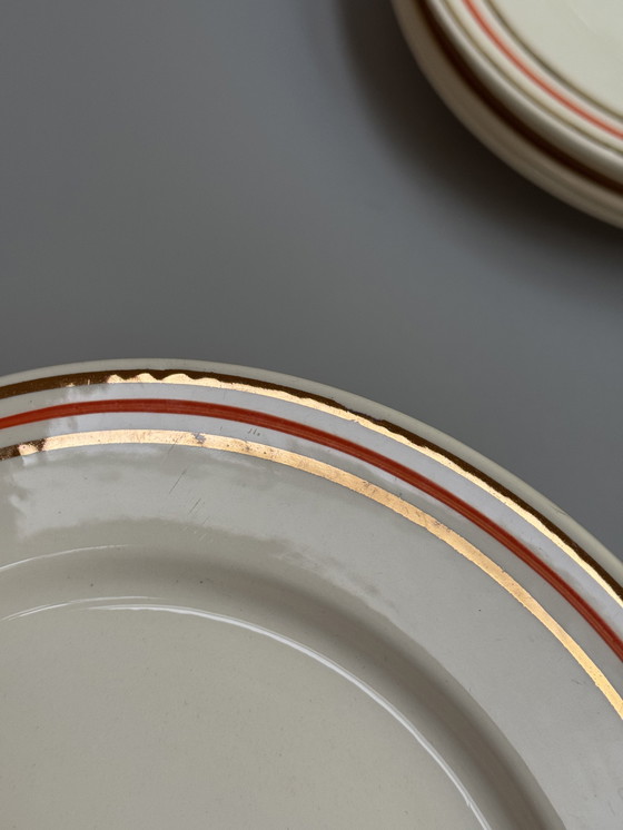 Image 1 of Boch Frères La Louvière, Belgio – Anni '40, 25 cm - Set di 6 Piatti Piani Vintage