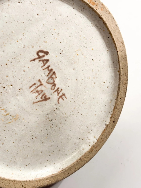 Bruno Gambone, bemalter Keramikkrug/Vase aus den 1970er Jahren – Dekorative Objekte, Ceramic (photo 14 of 14)