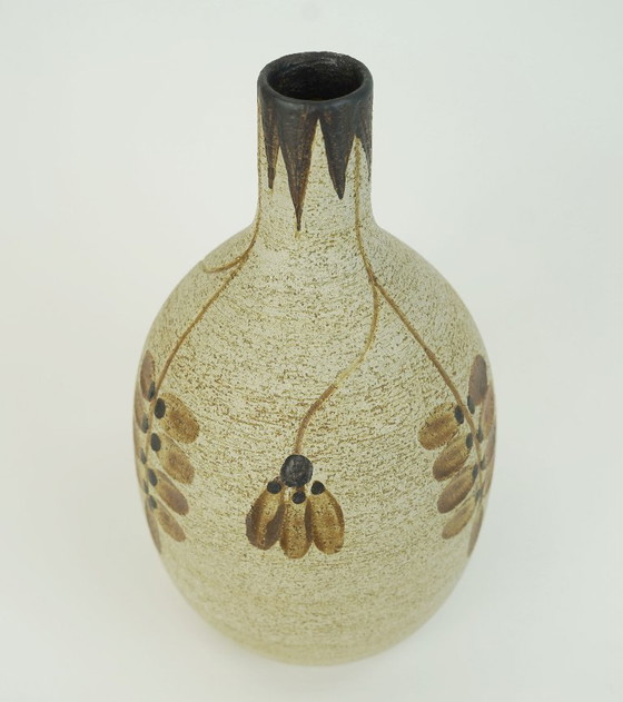 Image 1 of vintage sgrafo ceramic VASE sgrafo modern peter mueller 1970s model 1976