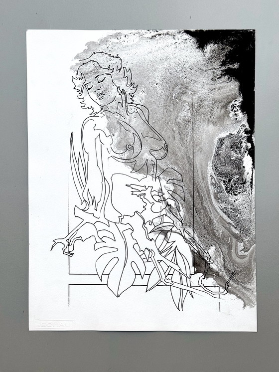 Image 1 of Eugène Eechaut (1928-2019) Nude Woman, Ink 1979