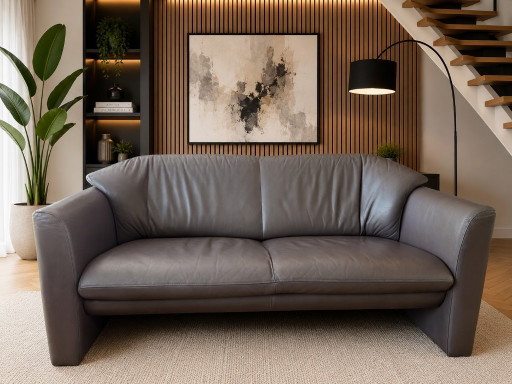 Twee en een half zits lederen bank – Leolux, banken, Leather (photo 2 of 5)