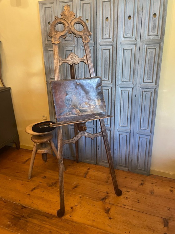 Image 1 of Painter's easel, stage easel, Rococo Revival style