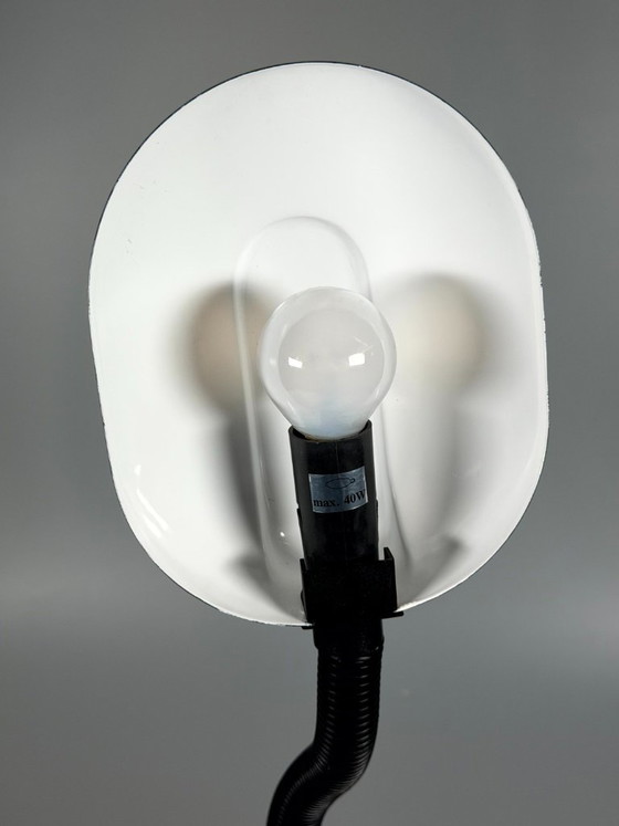 60er 70er Jahre Tischlampe Schwanenhals Adjustable Space Age Metall & Kunststoff – Tischlampen, Plastic (photo 9 of 11)