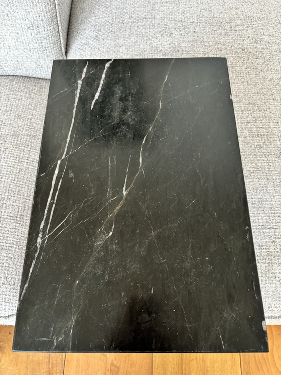 Image 1 of ✨ Elegante mesa auxiliar/mesa de sofá negra - diseño industrial ✨