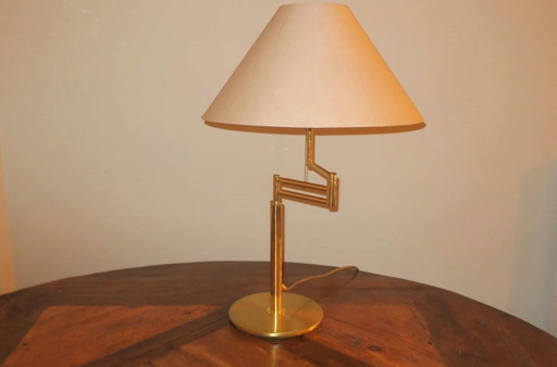 Italian Multi-Adjustable Brass Table Lamp by Relux Milano, 1970s – tafellampen