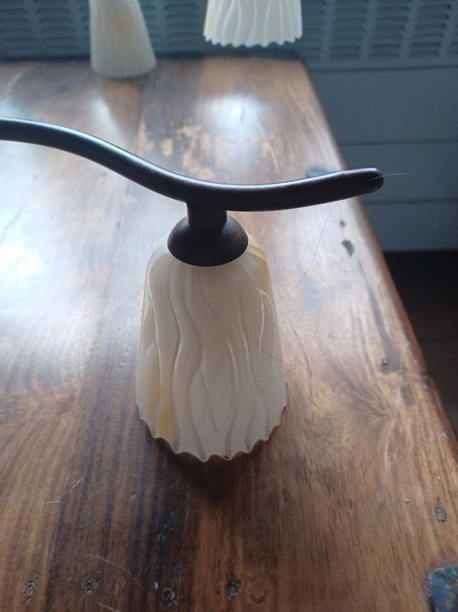 Lampe à branches au design italien élégant, signée LAM Italy (6 points lumineux)
