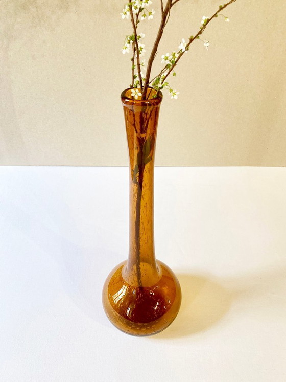 Image 1 of Soliflore-Vase aus Blasenglas von Biot, 1950er Jahre