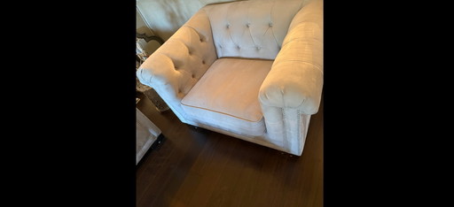 Canapé + chaise simple + table basse